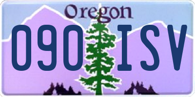OR license plate 090ISV