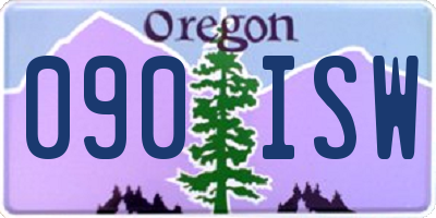 OR license plate 090ISW