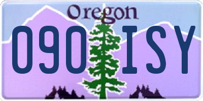OR license plate 090ISY