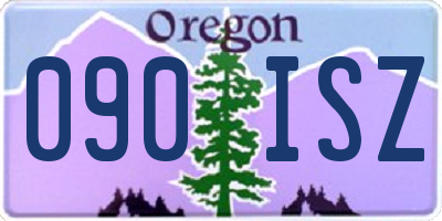 OR license plate 090ISZ