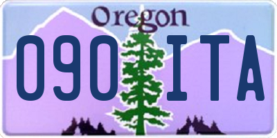OR license plate 090ITA