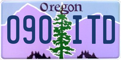 OR license plate 090ITD