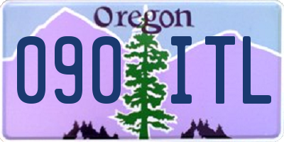 OR license plate 090ITL