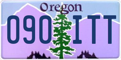 OR license plate 090ITT