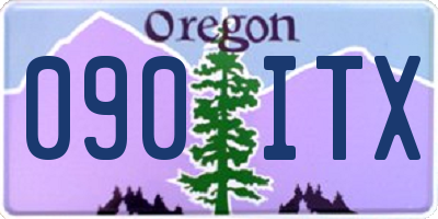 OR license plate 090ITX