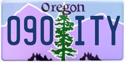 OR license plate 090ITY