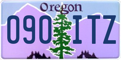 OR license plate 090ITZ