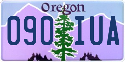 OR license plate 090IUA
