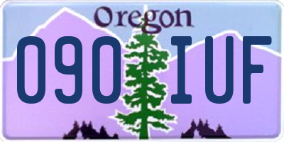OR license plate 090IUF