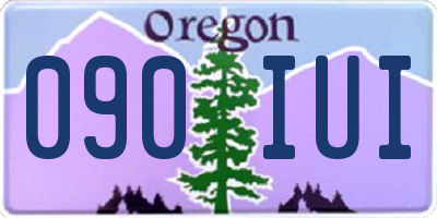 OR license plate 090IUI