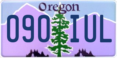 OR license plate 090IUL