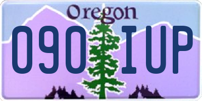OR license plate 090IUP