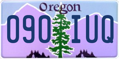 OR license plate 090IUQ