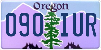 OR license plate 090IUR