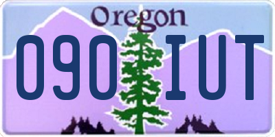 OR license plate 090IUT
