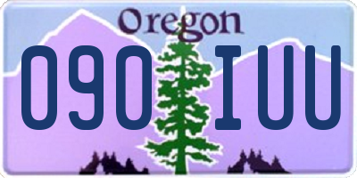 OR license plate 090IUU
