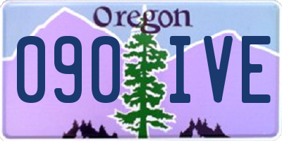 OR license plate 090IVE