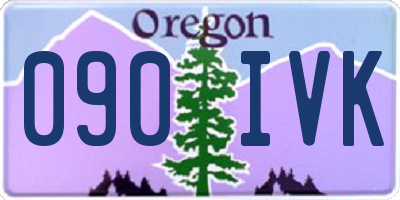 OR license plate 090IVK