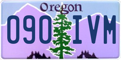 OR license plate 090IVM