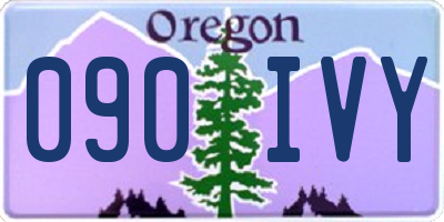 OR license plate 090IVY