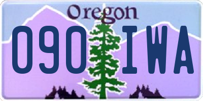 OR license plate 090IWA
