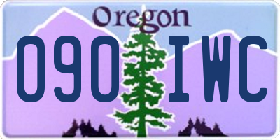 OR license plate 090IWC