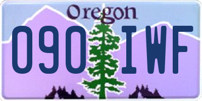OR license plate 090IWF
