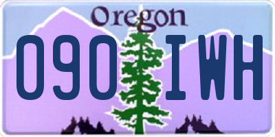 OR license plate 090IWH