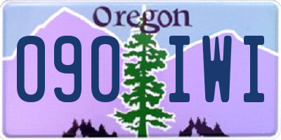 OR license plate 090IWI