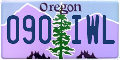 OR license plate 090IWL
