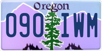 OR license plate 090IWM