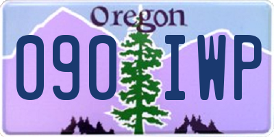 OR license plate 090IWP