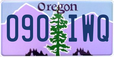 OR license plate 090IWQ