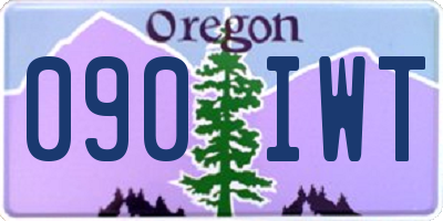 OR license plate 090IWT