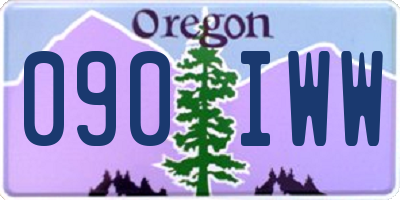 OR license plate 090IWW