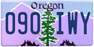OR license plate 090IWY