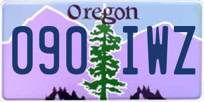 OR license plate 090IWZ