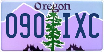 OR license plate 090IXC