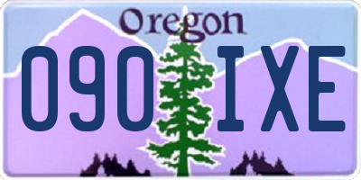 OR license plate 090IXE