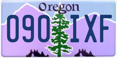 OR license plate 090IXF