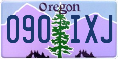OR license plate 090IXJ