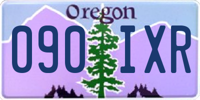 OR license plate 090IXR