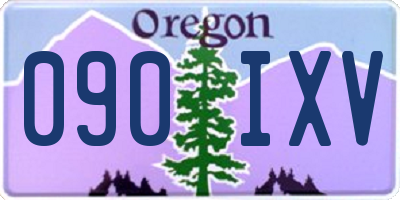 OR license plate 090IXV