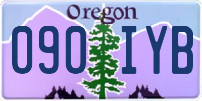 OR license plate 090IYB