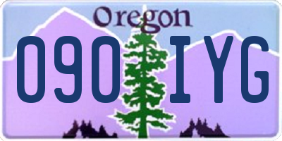 OR license plate 090IYG