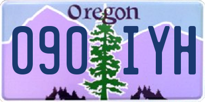 OR license plate 090IYH