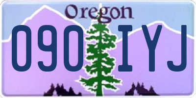 OR license plate 090IYJ