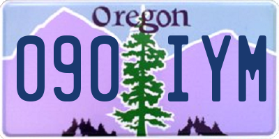 OR license plate 090IYM