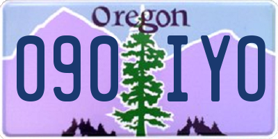 OR license plate 090IYO