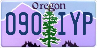 OR license plate 090IYP